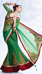 Ghagra Style Sari