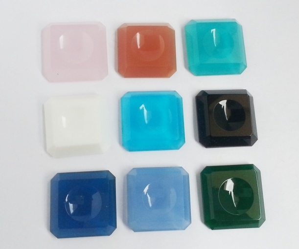 CARVING SQUARE GLASS STONES, for Bags, Garment, Art, Shoes, JEWELLERY