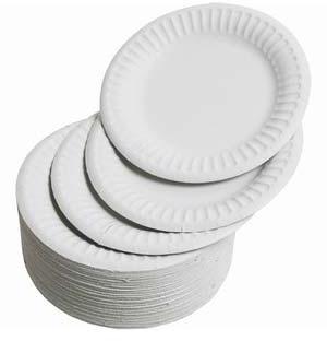 White Paper Plates