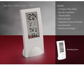 See Thru Table Clock