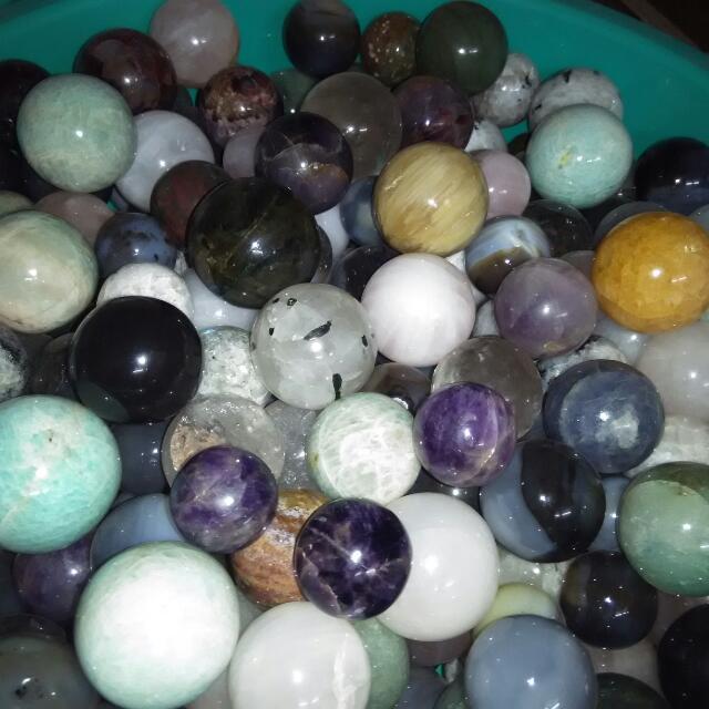 Mix Colour Gemstones Agate Ball