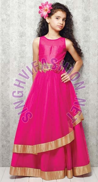Kids gown, Color : pink