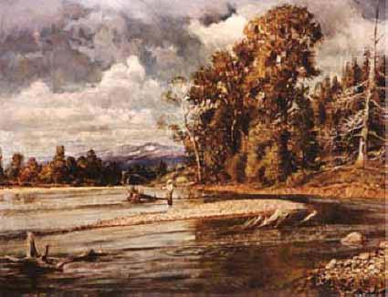 Fishing on the Bitterroot Paintings