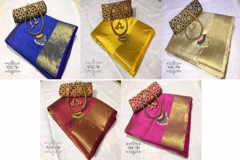 Shiv textiles Cotton Sarees, Craft Type : Block Print