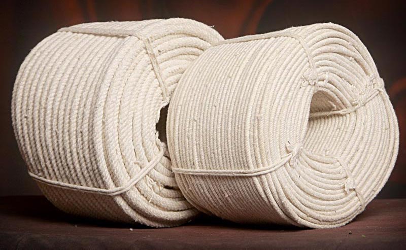 Plain Cotton Rope, Color : White