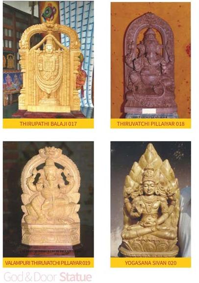 Hand Carved Wooden Gods