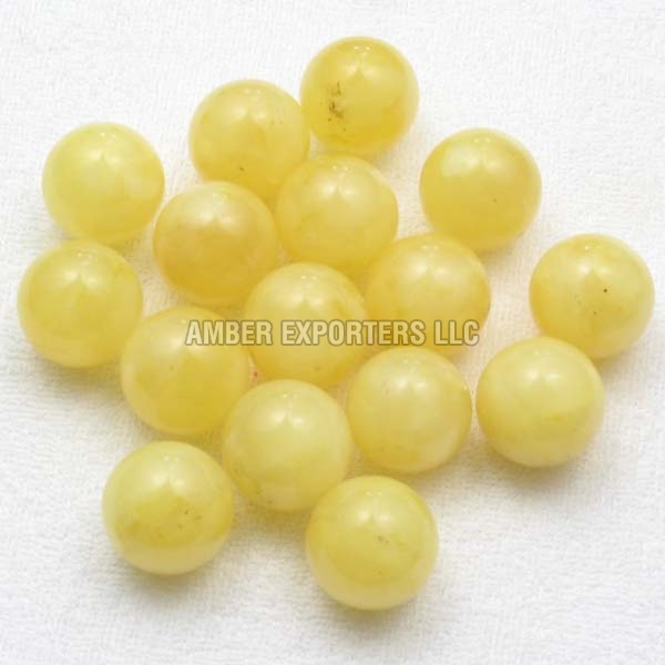 Yellow Amber Beads