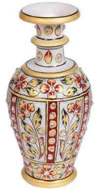 Marble Decorative Vase, Color : White