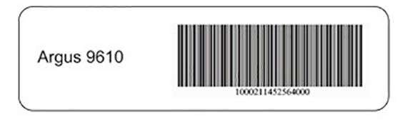 Argus 9610 RFID Label