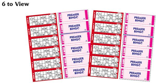 Bingo Tickets - Premier Series - 6 to View
