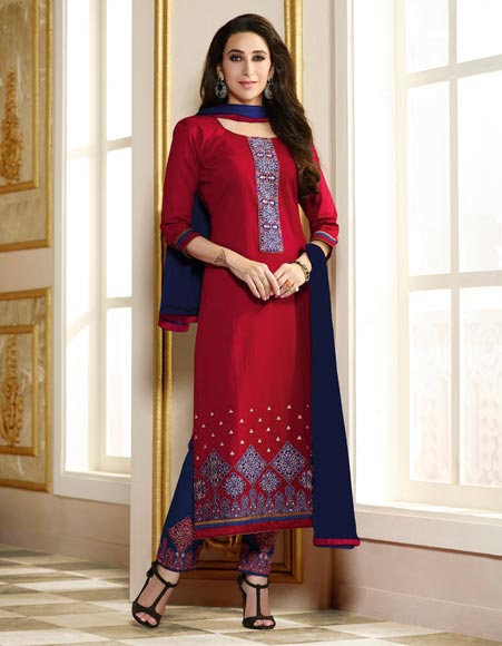 Cotton Fabric Dress, Color : Red at Rs 799 / Piece in Surat | Pv Trendz Llp