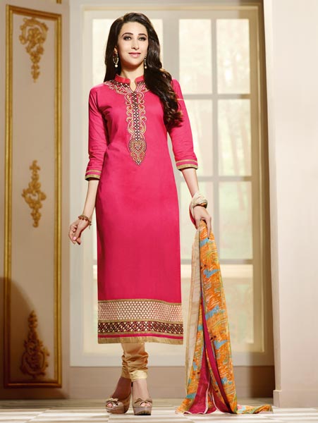 Embroidered Dresses, Color : Pink