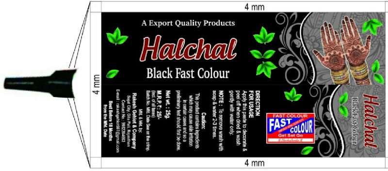 Halchal Black Fast Colour