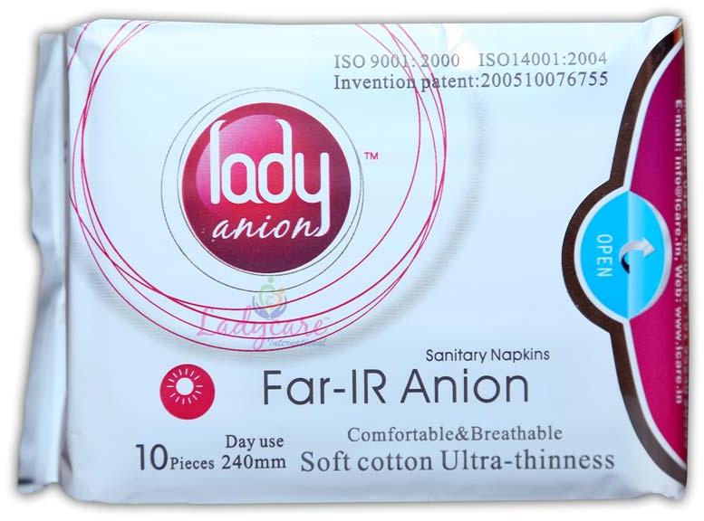 Lady Anion Sanitary Napkins Day Use, Size : 240mm