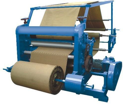 Single face paper corrugating machine