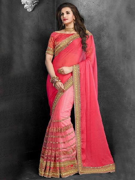 Buy Urvashi Organza Fancy Designer saree collection