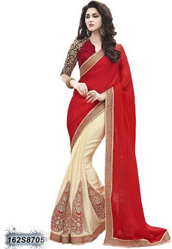 New Designer Embroidered Saree Start From Rs.400