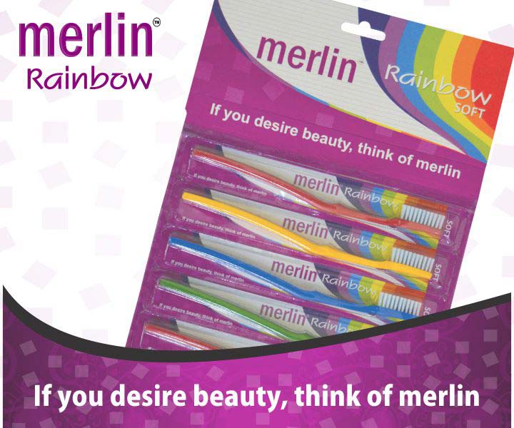 Merlin Rainbow Soft Toothbrushes