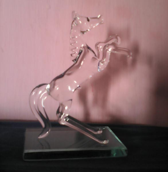 Glass Horse Statue