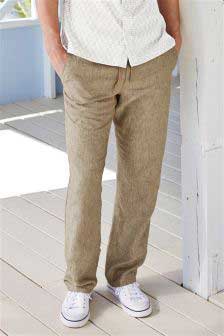 Buy Mens Linen Pants Linen Trousers Drawstring Elastic Waist Online in India   Etsy