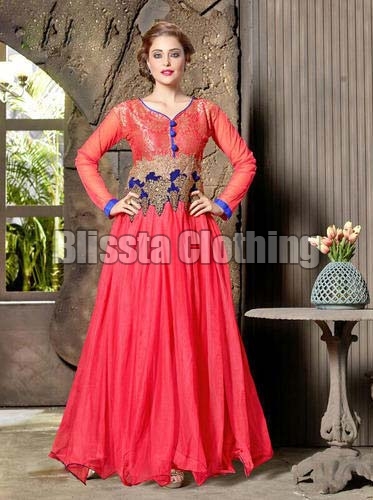 Blissta Red Designer Gown