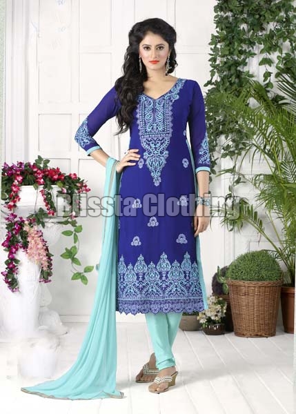 Designer Blue Dress