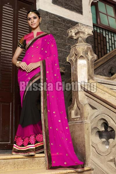 Designer Half and Half Saree