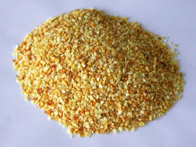 Organic dehydrated garlic granules, for Cooking, Packaging Type : Gunny Bag