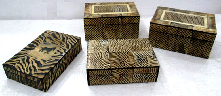 Horn bone jewelry boxes, Size : normal standard