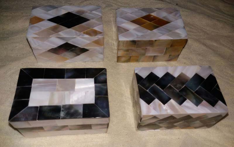 MOTHER OF PEARL COMBINED BOXES