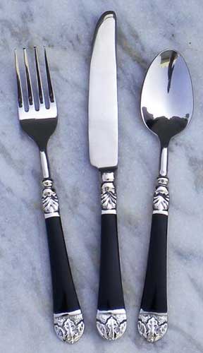 Steel Brass Cutlery Set (sm 1527)