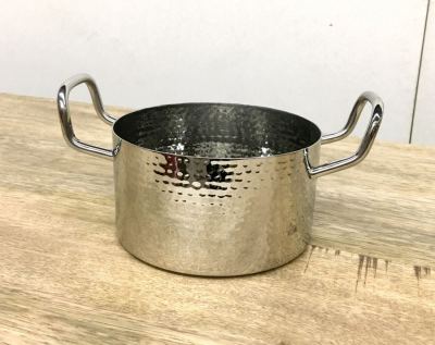 Stainless Steel Hammered Sauce Pan