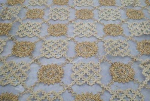 Chain Stitch Embroidered Fabric