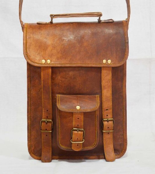 Handmade Vintage Leather Laptop Bag, Messenger Bag. 11&amp;quot; x 13&amp;quot; x 4&amp;quot;