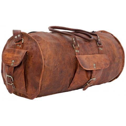 Vintage Duffle Travel Bags, Pattern : Plain