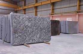 Polished granite slabs