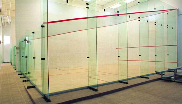 Squash Court Wall Back Glass Designing