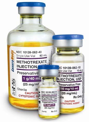 methotrexate injection sites