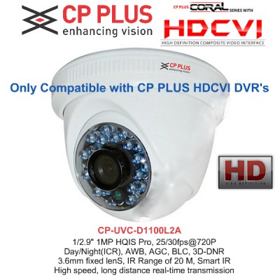 CP PLUS HD CCTV Camera DOME (1MP)