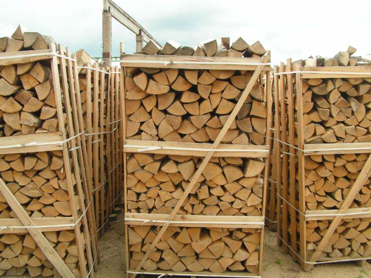 fresh cut or dry firewood (oak, ash, birch, alder).