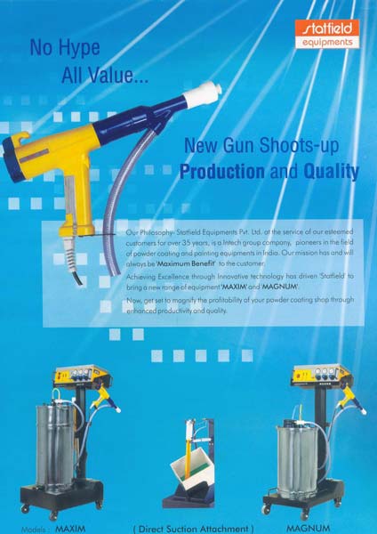 Mild Steel Statfield Powder Coating Gun, Certification : CE Certified