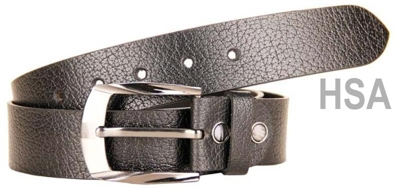 Zinc Metal Buckle Mens Leather Belt (G47327)