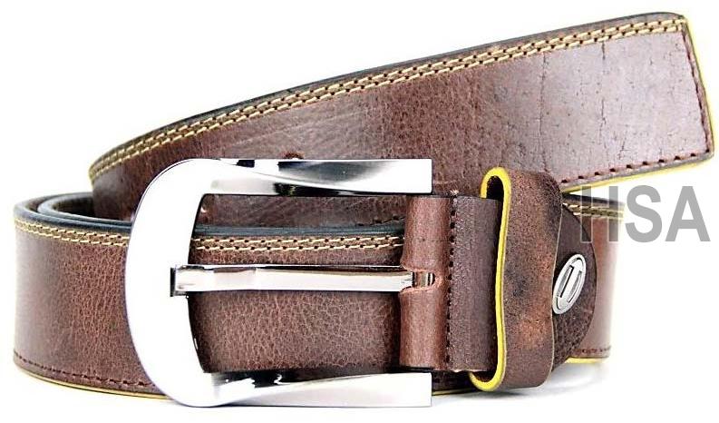 Zinc Metal Buckle Mens Leather Belt (G58917)