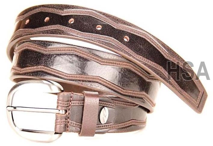 Mens Leather Belt (G58955BRN)