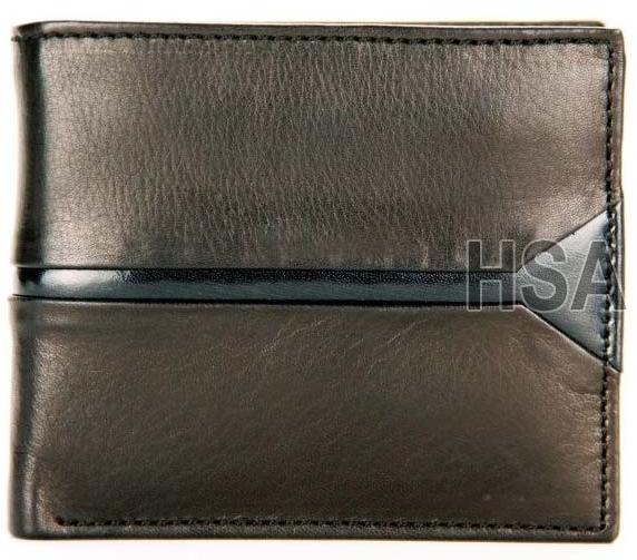 Mens Leather Wallet (F65910BLK)
