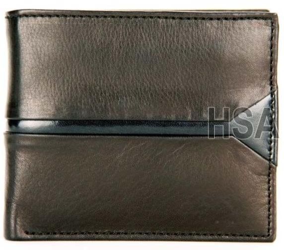 Mens Leather Wallet (F65910BLK)