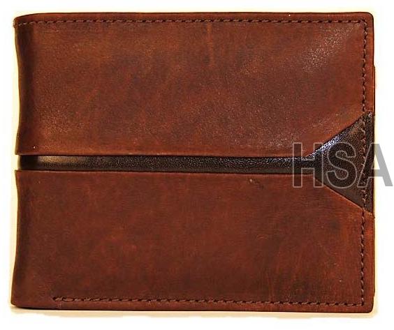 Mens Leather Wallet (F65910BRN)