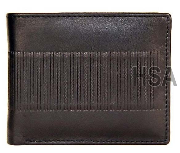 Mens Leather Wallet (F65912BLK)