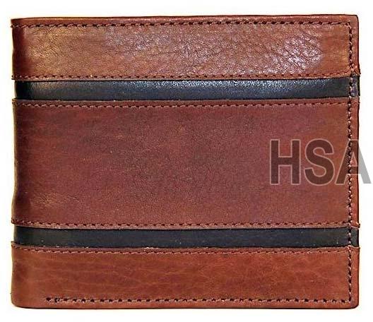 Mens Leather Wallet (F65916BRN)