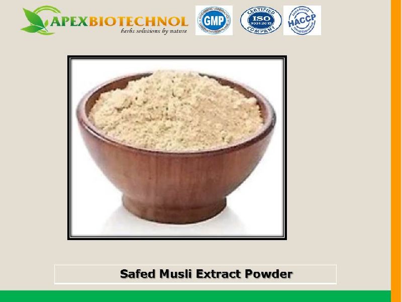 Apex Biotechnol safed musli powder, Grade : food Grade